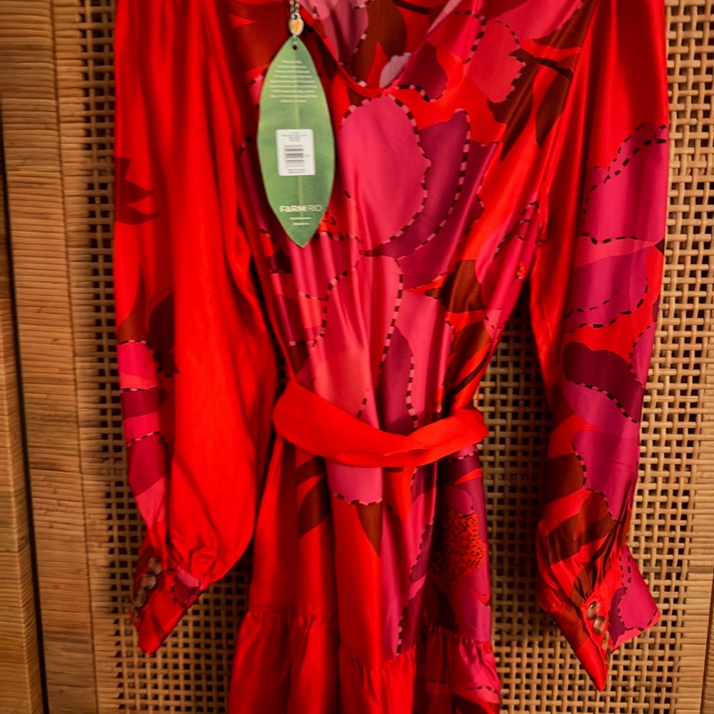 Farm Rio Red Floral Dress